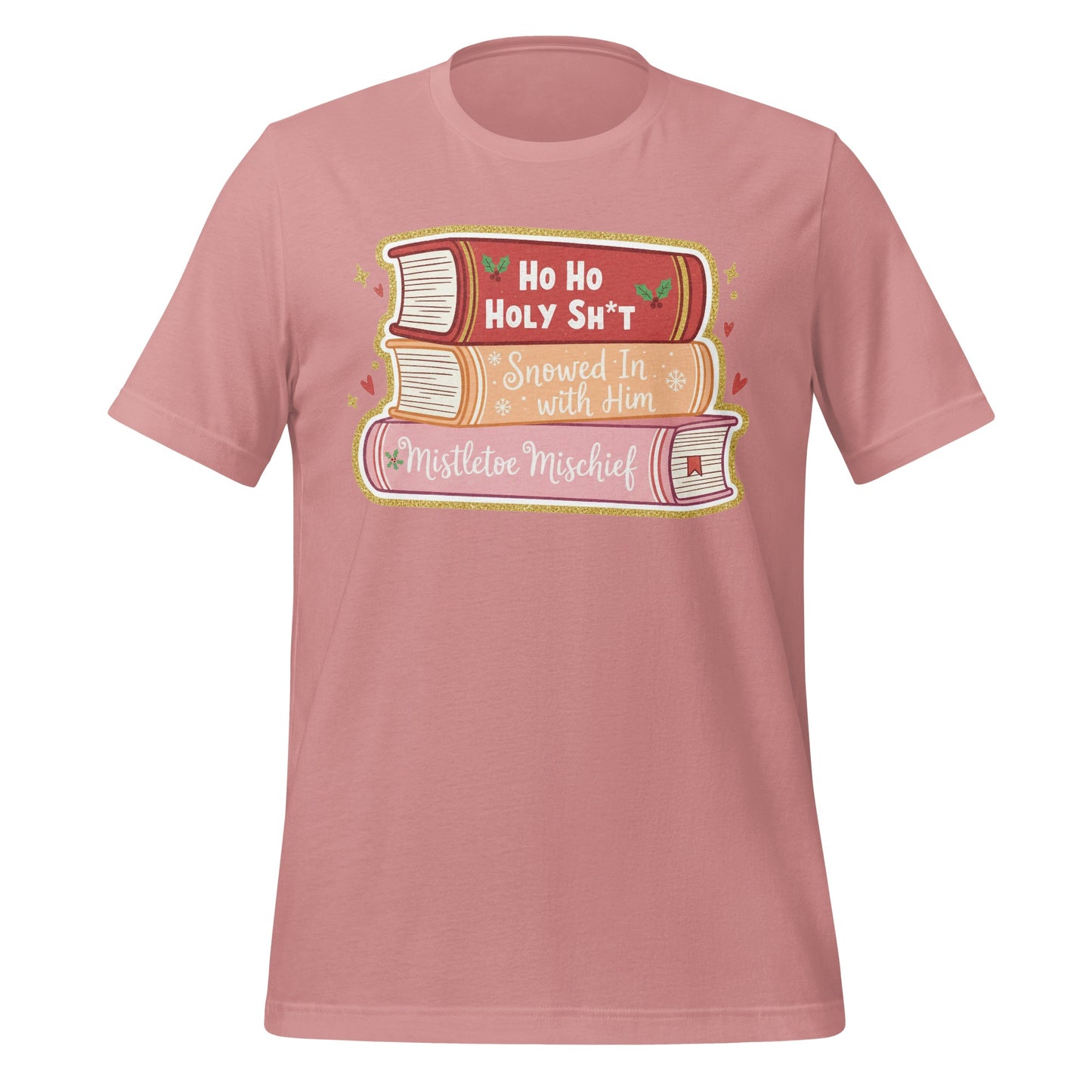 Funny Holiday Books Themed Graphic T-Shirt