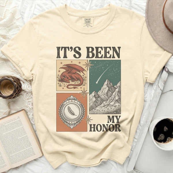 Mythic Honor Dragon Tee in Ivory