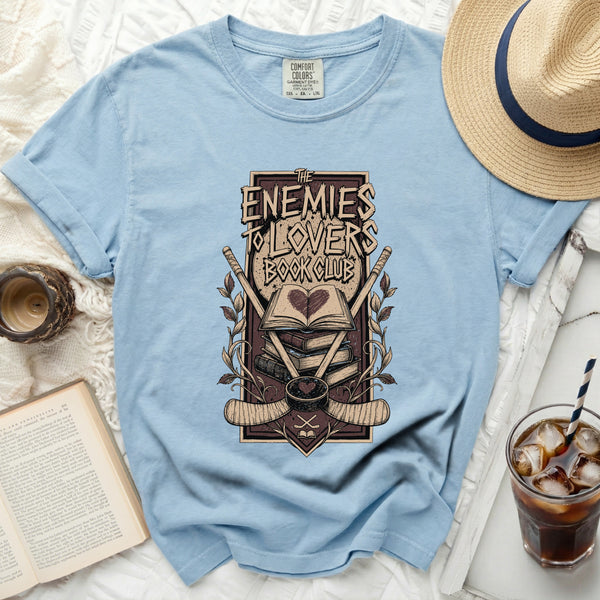 The Enemies To Lovers Book Club Tee in Chambray