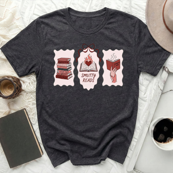 Vintage Romance Frames Tee in Dark Grey Heather