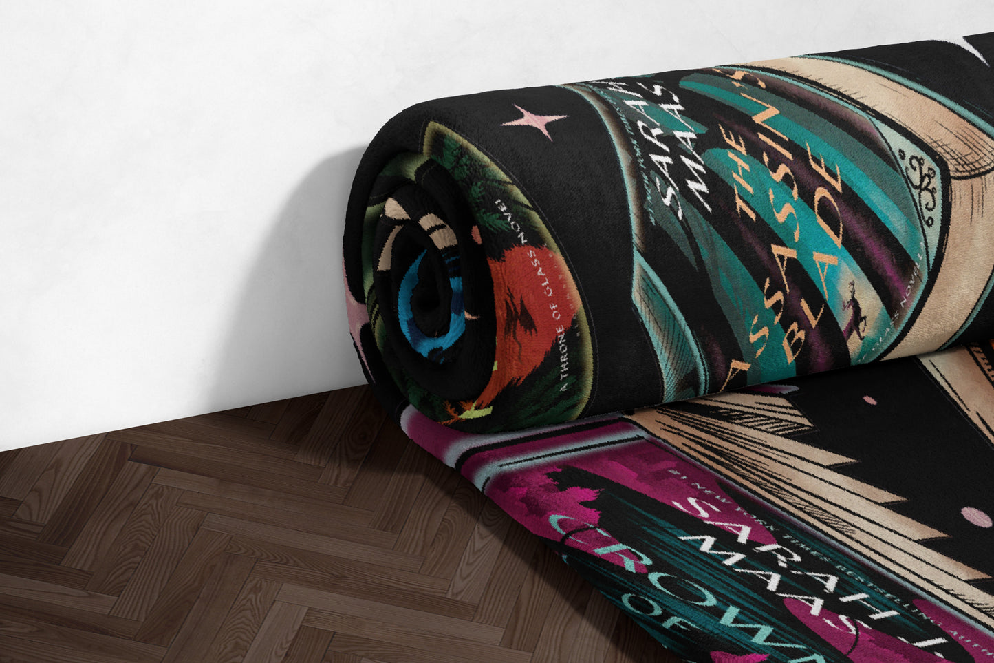 Vintage Art Deco Style Rolled Up Carpet