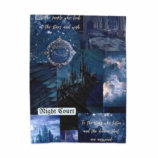 Stunning night sky aesthetic blanket for dreamers