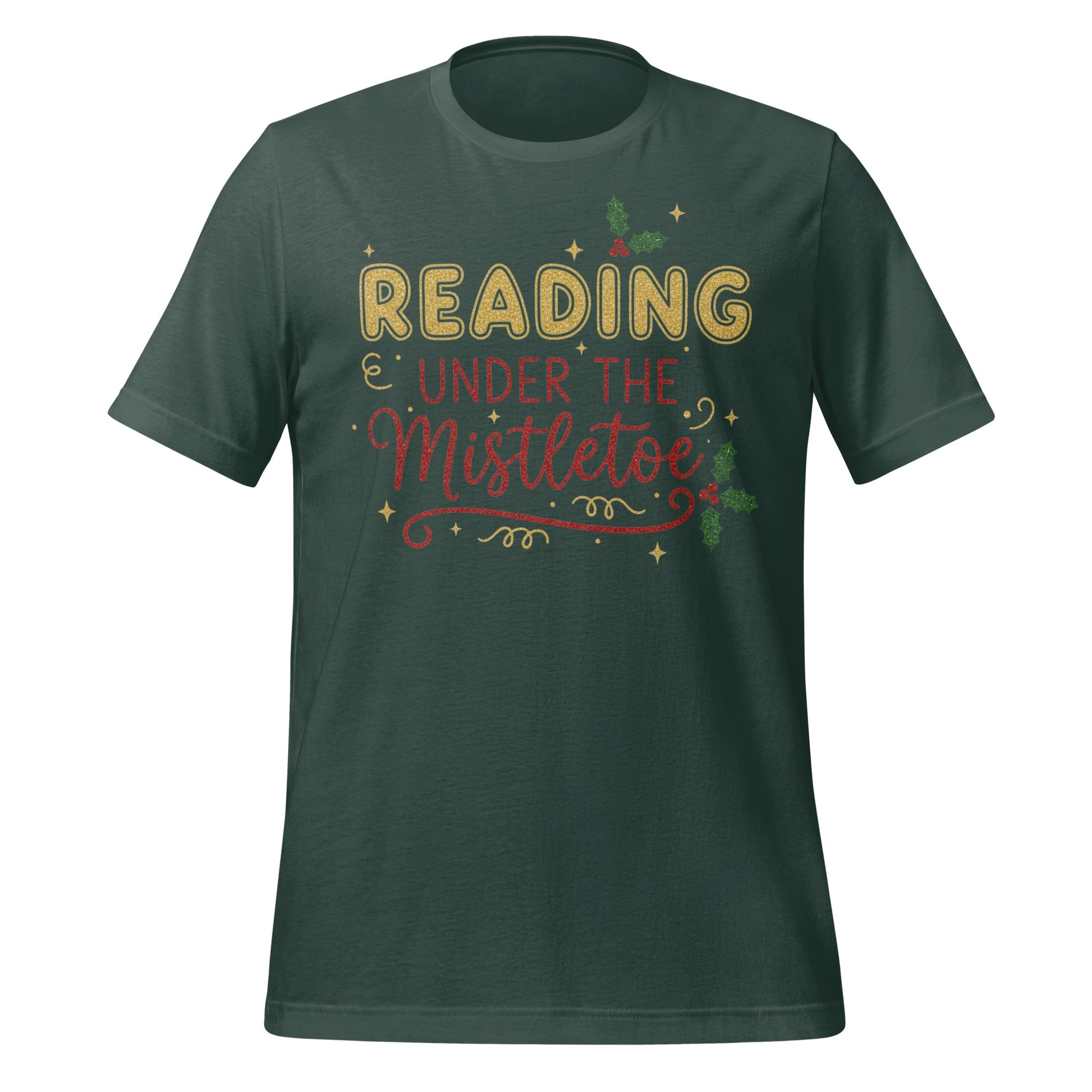 Reading Under The Mistletoe Graphic T-shirt