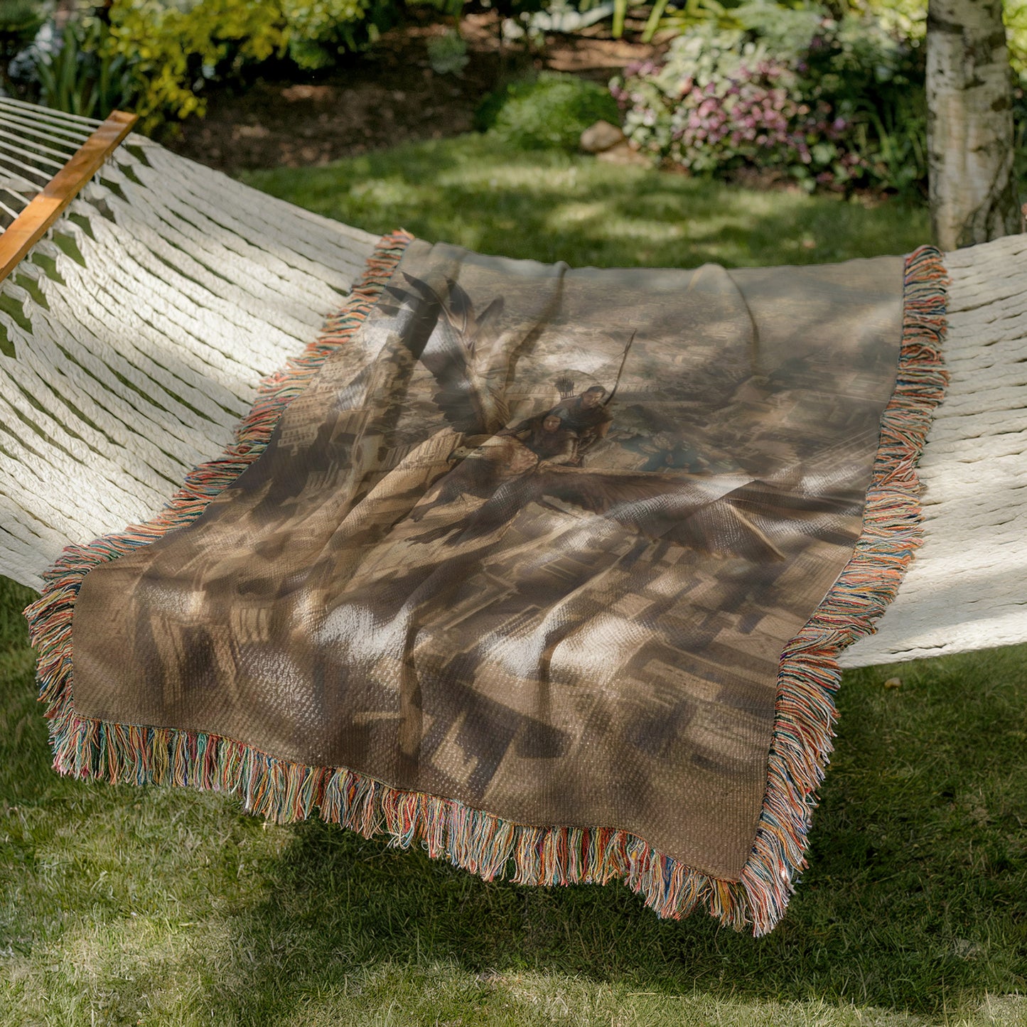Soar with the rukhin Woven Blanket