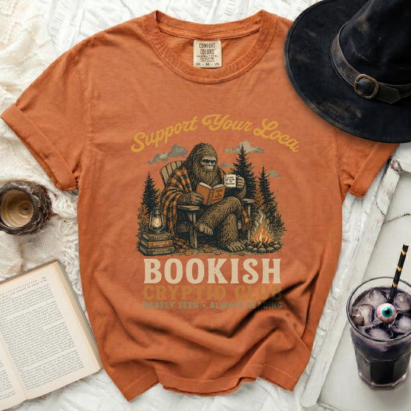 Bookish Cryptid Club Tee in Yam