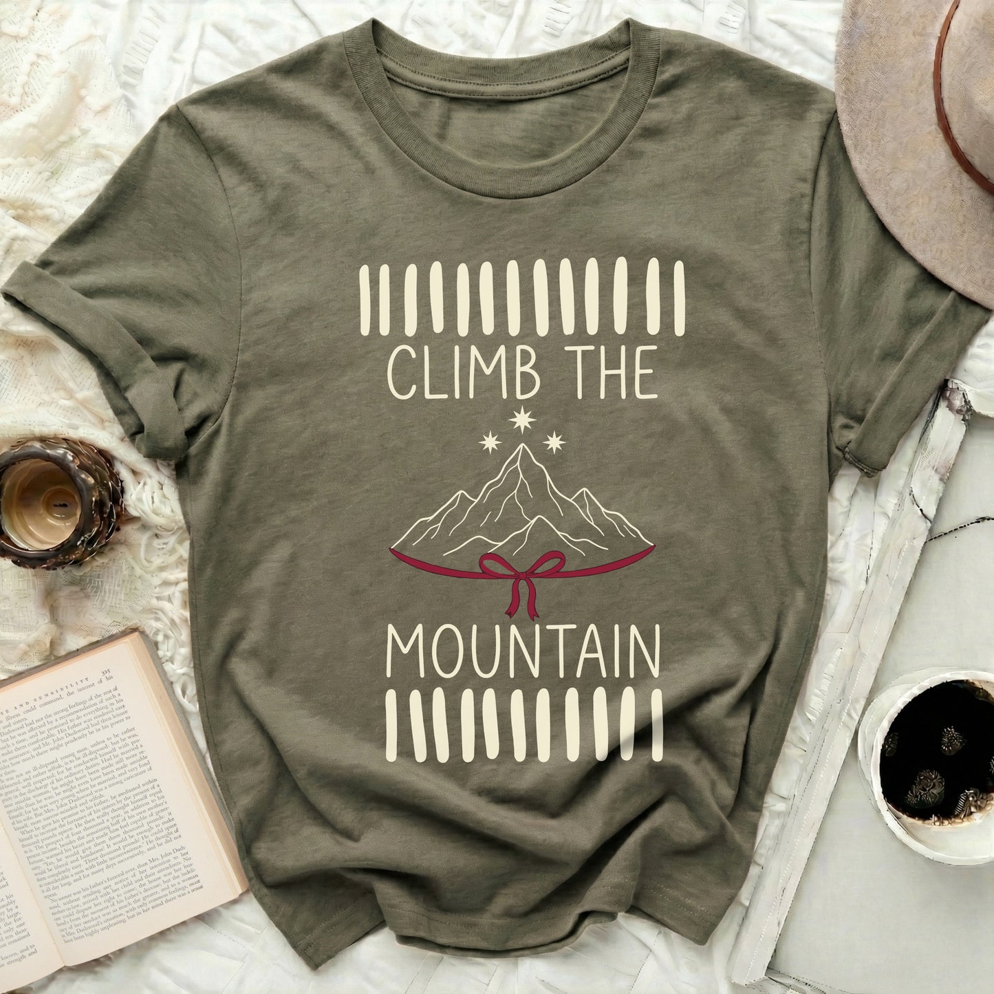 Climb The Mountain Stars Graphic T-Shirt Product Type