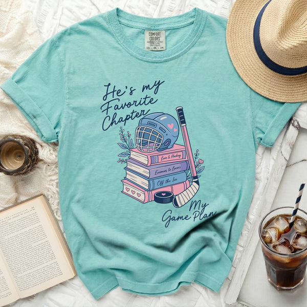 My Favorite Chapter Hockey Tee in Island Reef