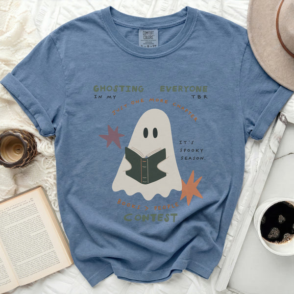 TBR Ghost Tee in Blue Jean