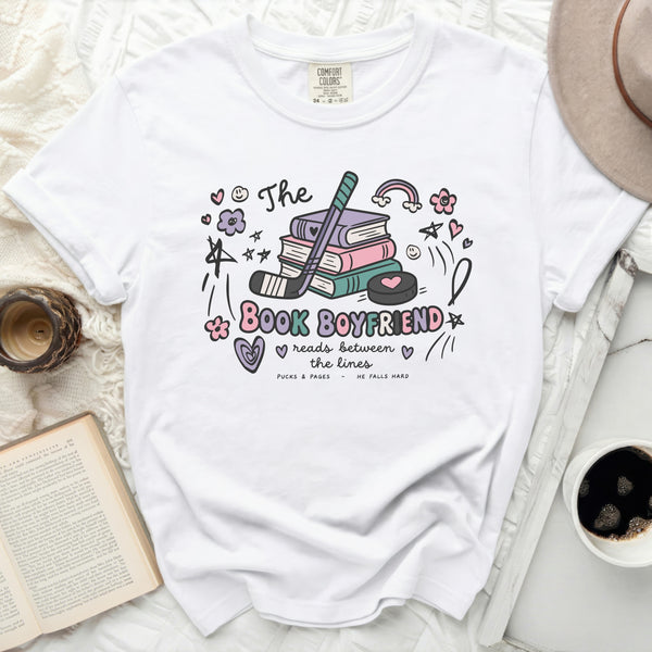 The Book Boyfriend Tee in White
