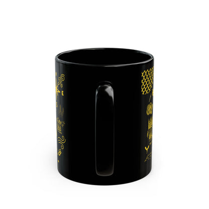Black Fourth Wing Map Mug