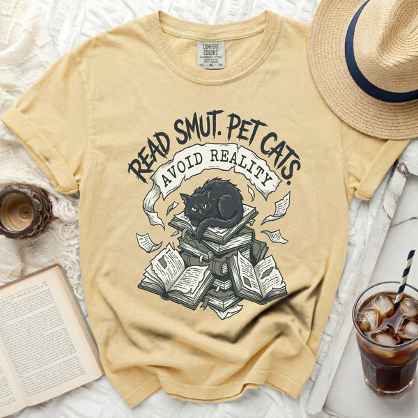 Smut Pet Cats Tee in Butter