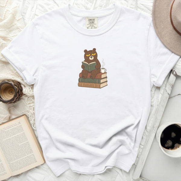 Grumpy Reader Tee in White