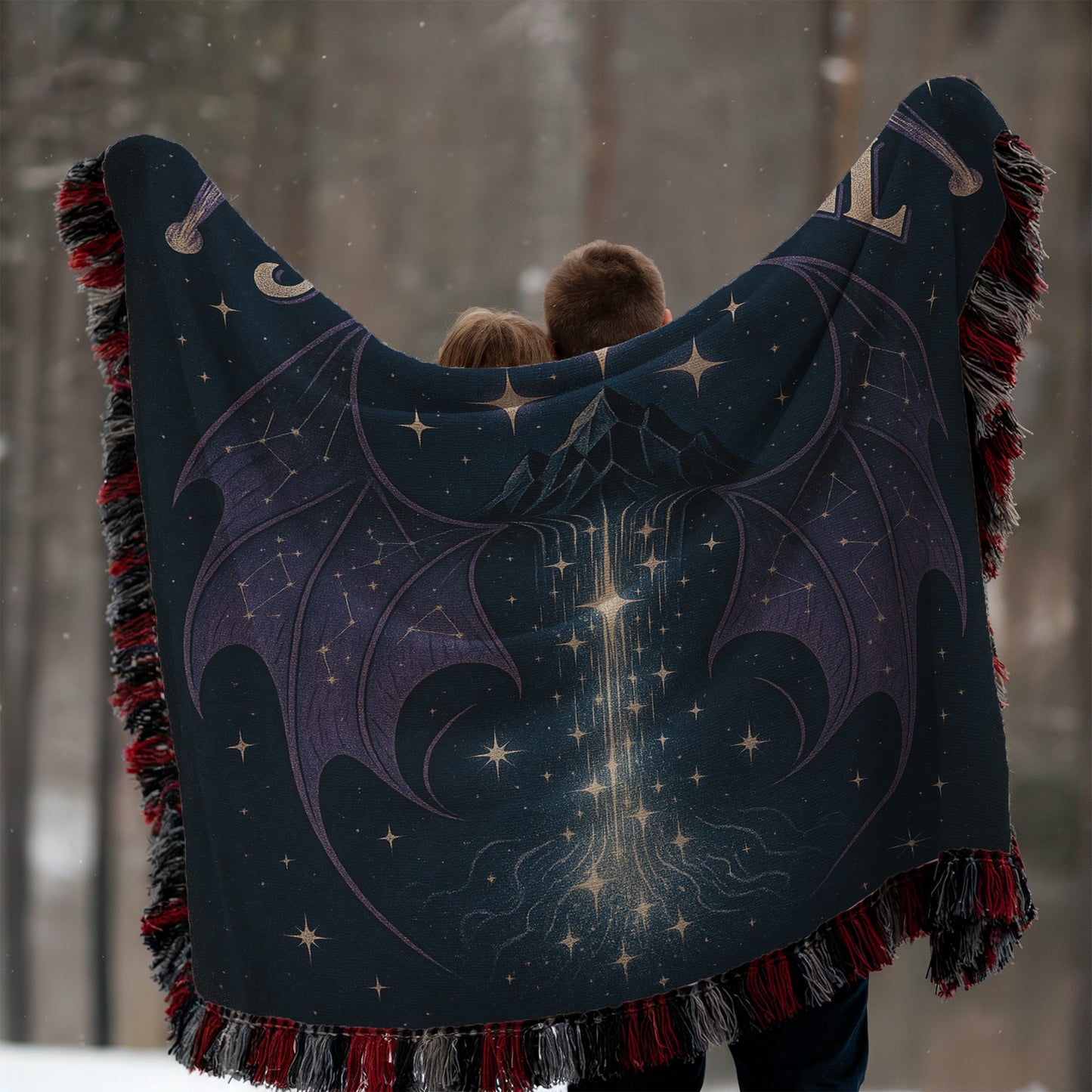 Starfall Night Court Woven Blanket
