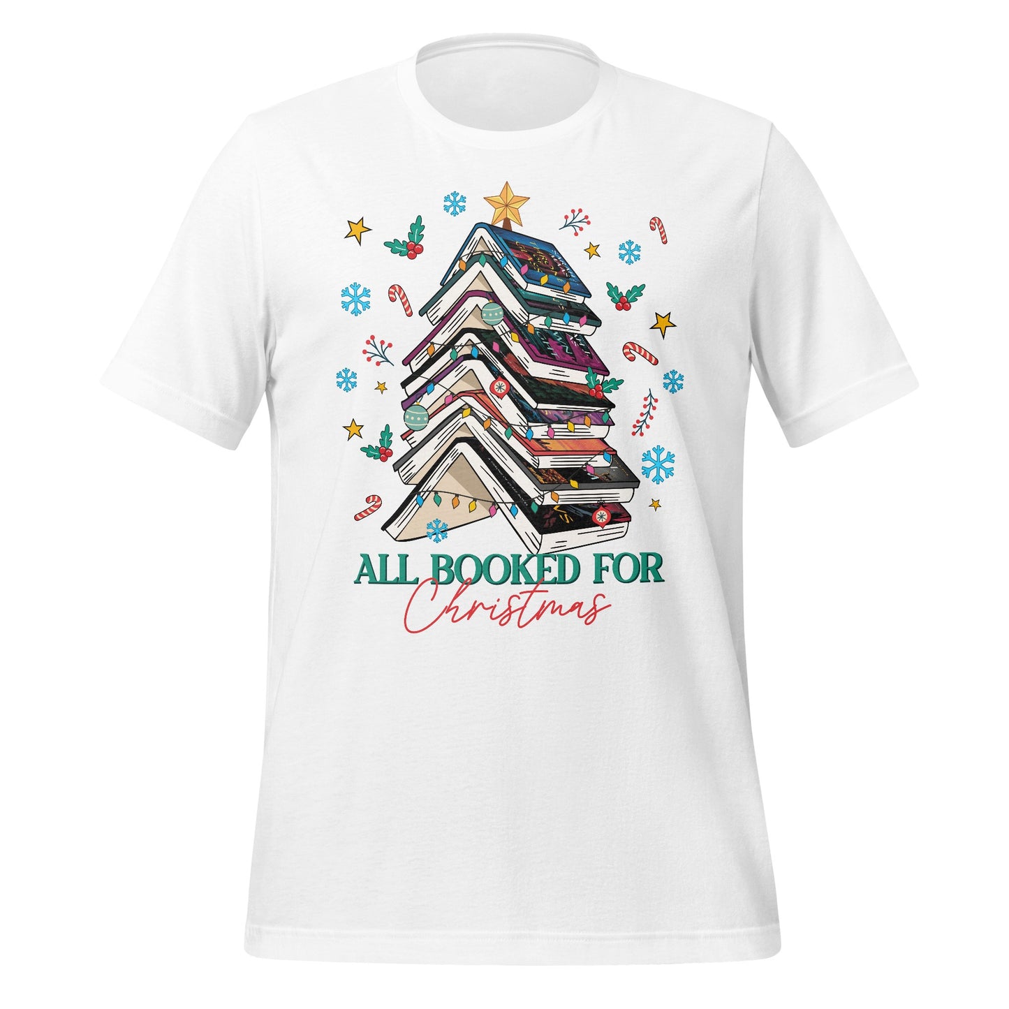 All Booked For Christmas Graphic T-Shirt