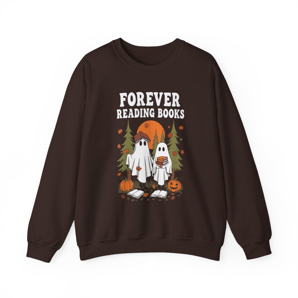 Forever Reading Books Ghosts Sweatshirt - MagicMerchEmporium