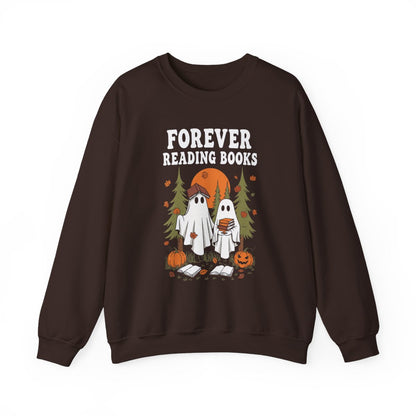 Forever Reading Books Ghosts Sweatshirt - MagicMerchEmporium