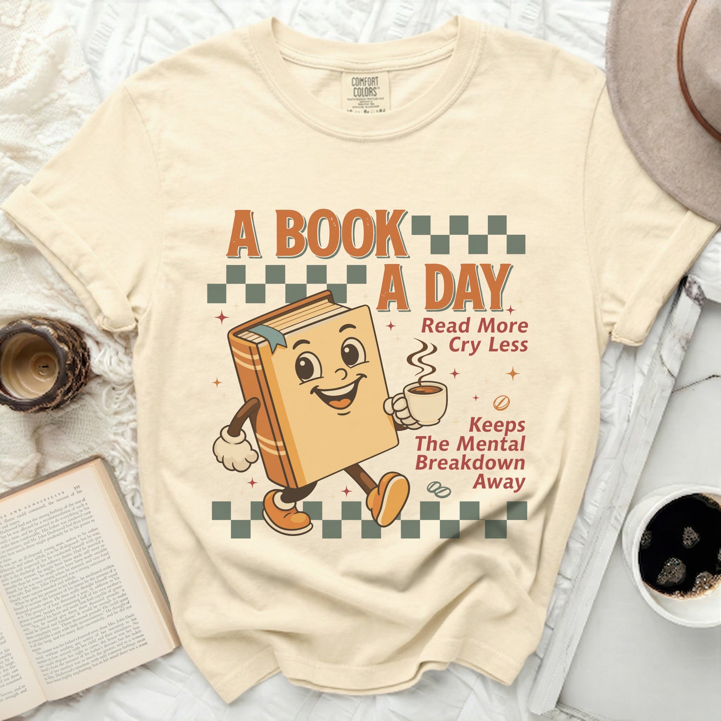 A book a day reads more, cries less, keeps the mental breakdown away.