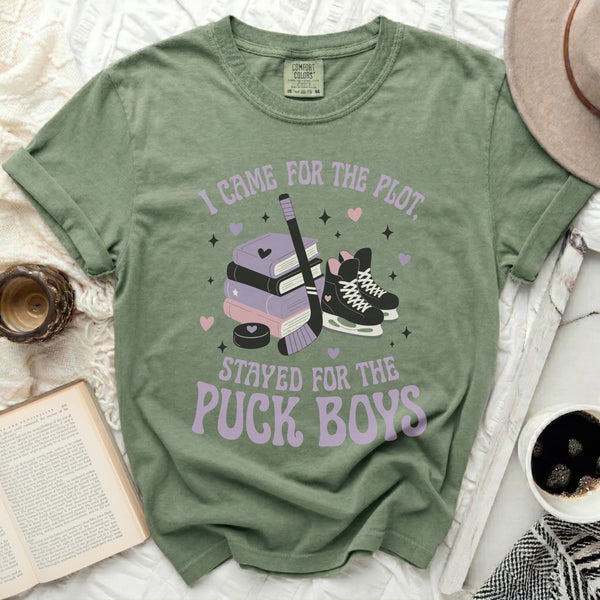 Puck Boys Plot Twist Tee in Moss