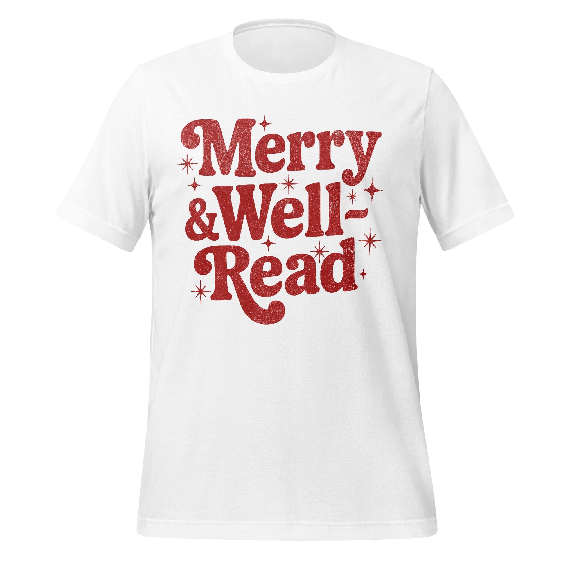 Merry & Well-Read slogan t-shirt product