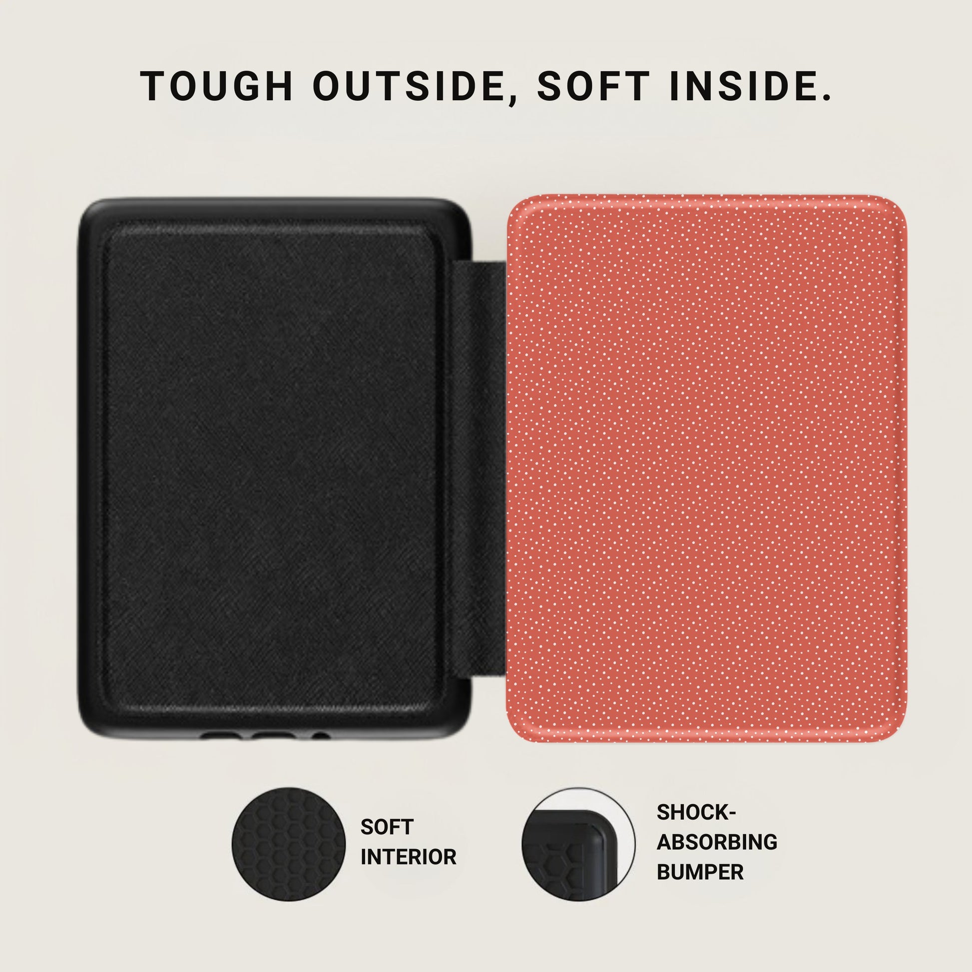 Tough Outside Soft Inside With Shock-Absorbing Bumper Case