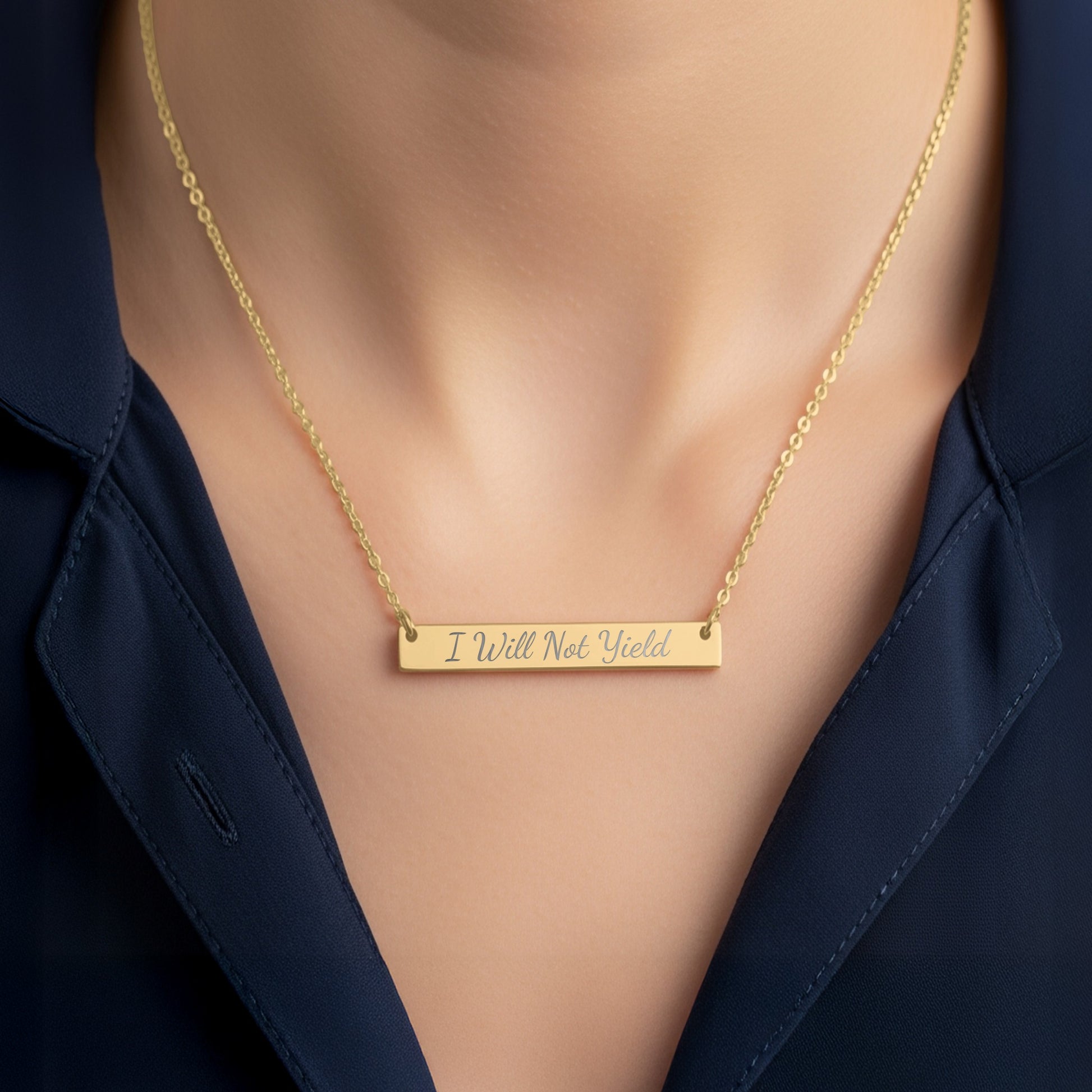 I Will Not Yield Necklace - MagicMerchEmporium