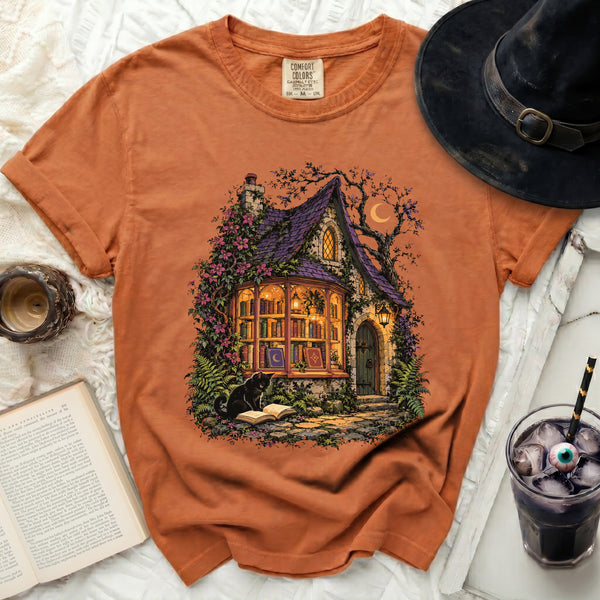 Midnight Bookshop Tee in Yam