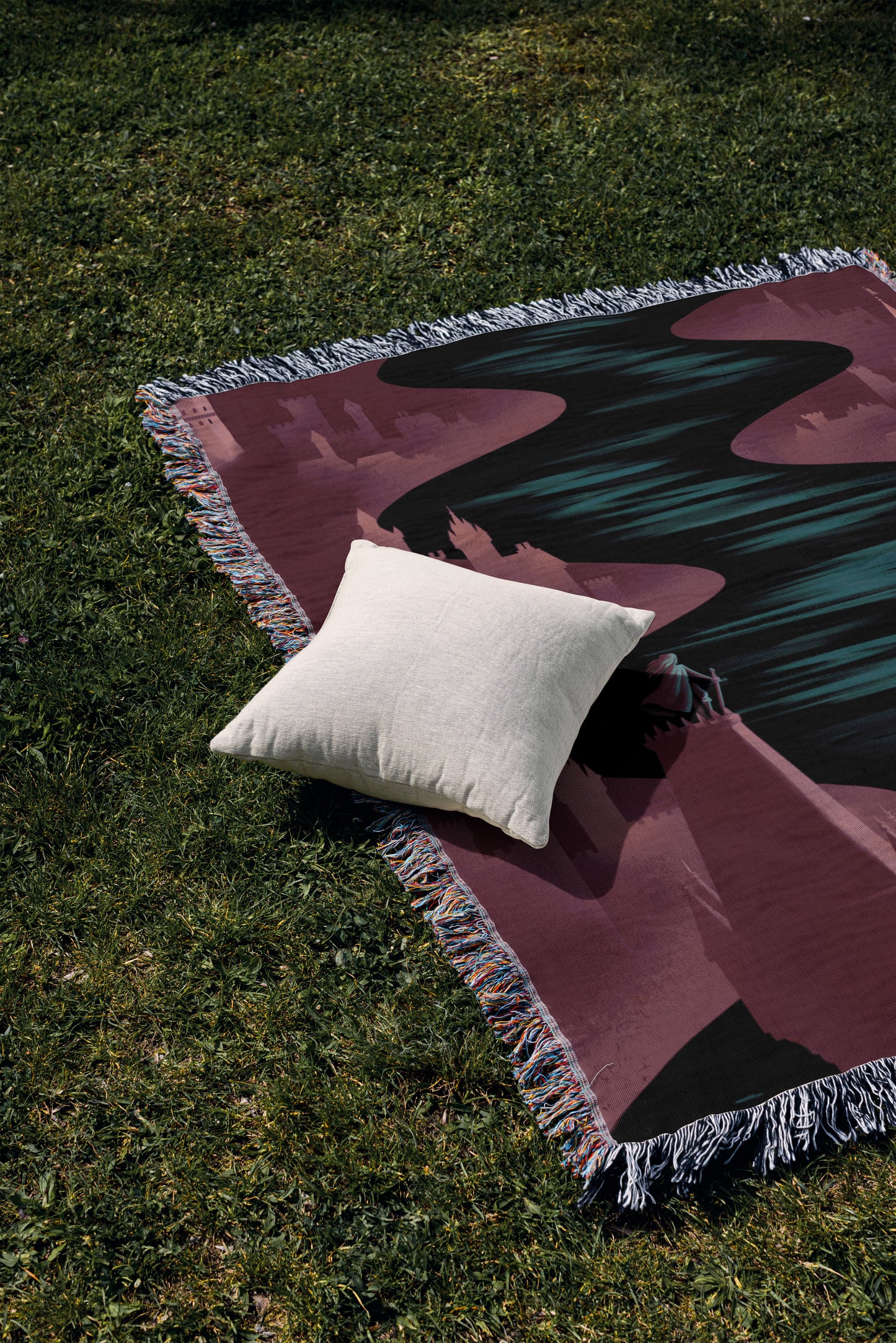 Crown of Midnight Woven Blanket