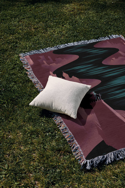 Crown of Midnight Woven Blanket