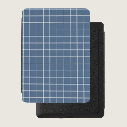 Blue Checked Pattern Kindle Case Cover Accessory