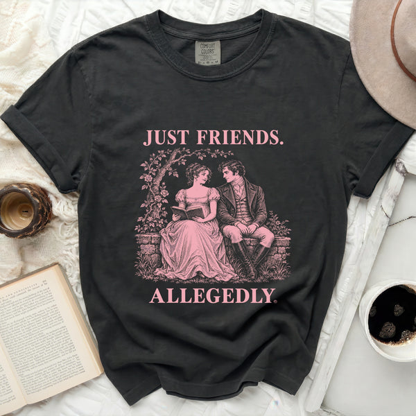 Just Friends Allegedly Tee in Black