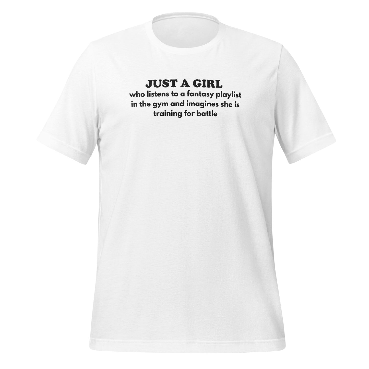 Just A Girl Training For Battle Fantasy Playlist Shirt
