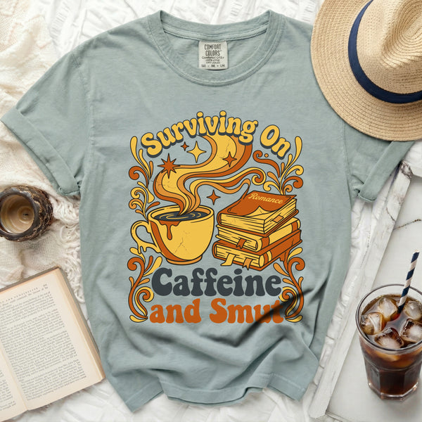 Retro Caffeine Smut Tee in Bay