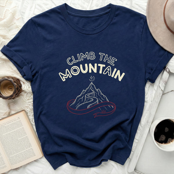 Gilded Ribbon Mountain Tee in Navy