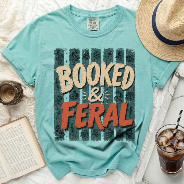 Booked Feral Tee in Island Reef