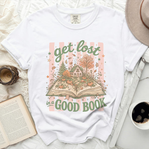 Autumn Storybook Tee in White