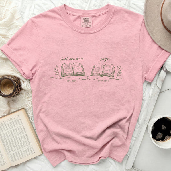 Just One More Page Book Club Tee in Blossom