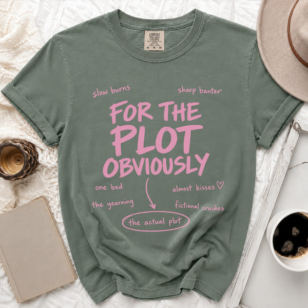 For The Plot Tee in Moss