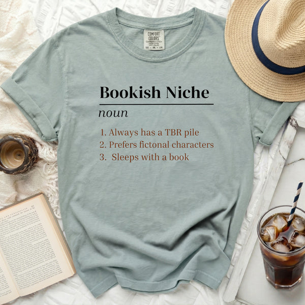 Bookish Niche Tee in Bay