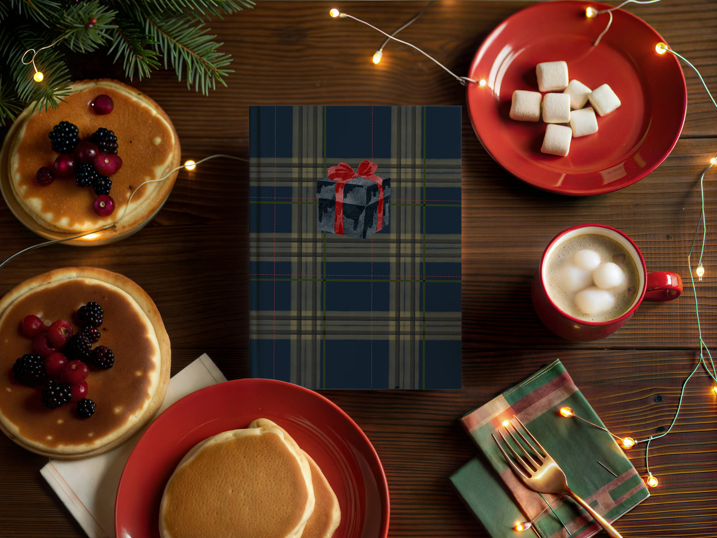 Festive Plaid Holiday Gift Notebook For the Season