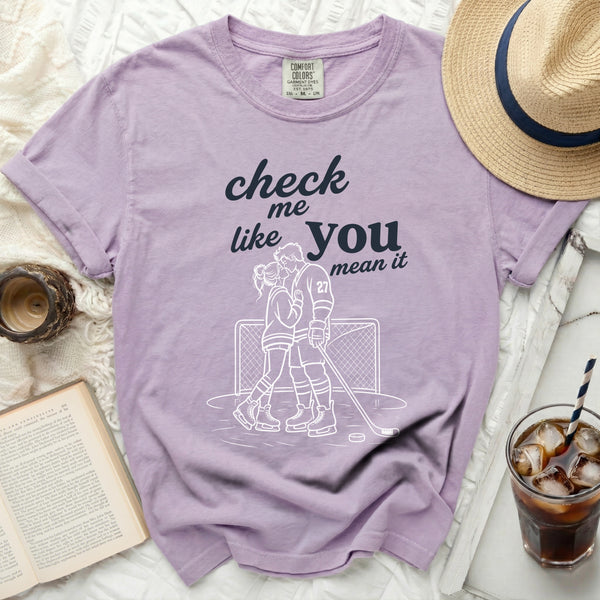 Check Me Like You Mean It Tee in Orchid