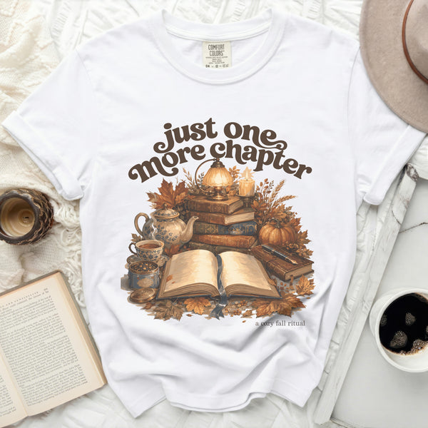 Cozy Chapter Tee in White