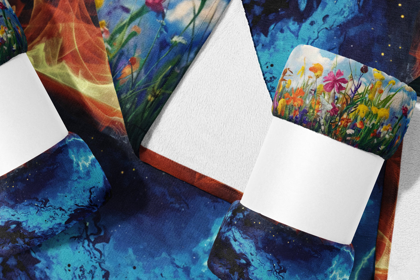 Colorful Fantasy Floral Design fabric