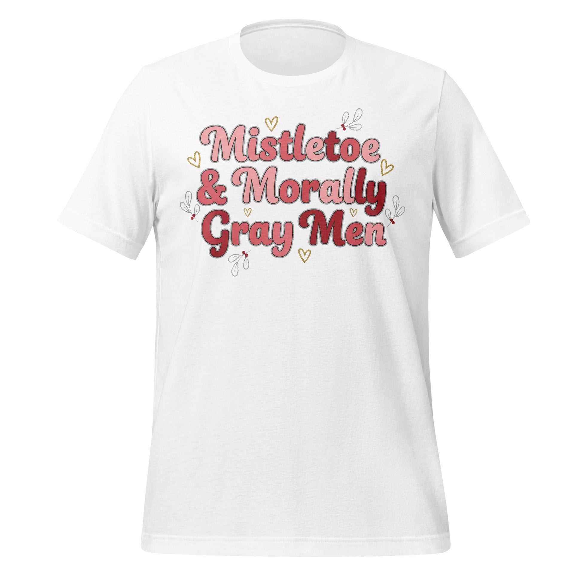 Mistletoe and Morally Gray Men graphic tee