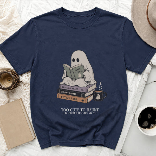 Boo-tiful Reader Tee in True Navy