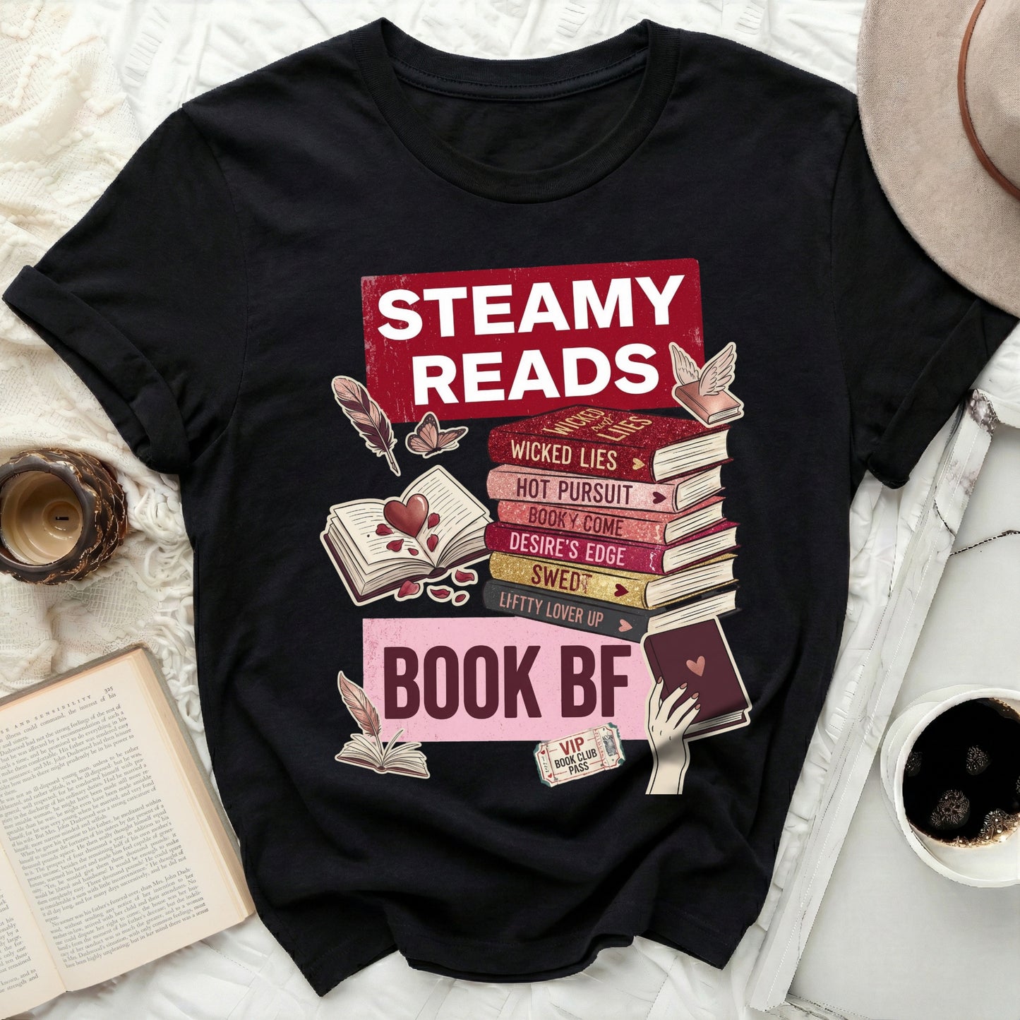 Steamy Reads Book BF Romance Books Lover product type
Steamy Reads
Book BF
Romance Books
Book Lover
Bookworm Gift
Reader Life
Bookish Apparel
Book Club Member
Romantic Novels
Smut Reader
Graphic Tee
Women's Clothing
Reading Enthusiast
Literary Fan
Wicked Lies
Hot Pursuit
Desire's Edge
Novel Tee
Story Lover
Book Inspired