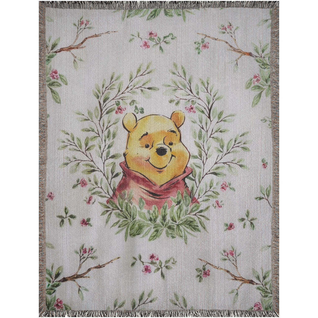 🍯 Winnie the Pooh Woven Blanket