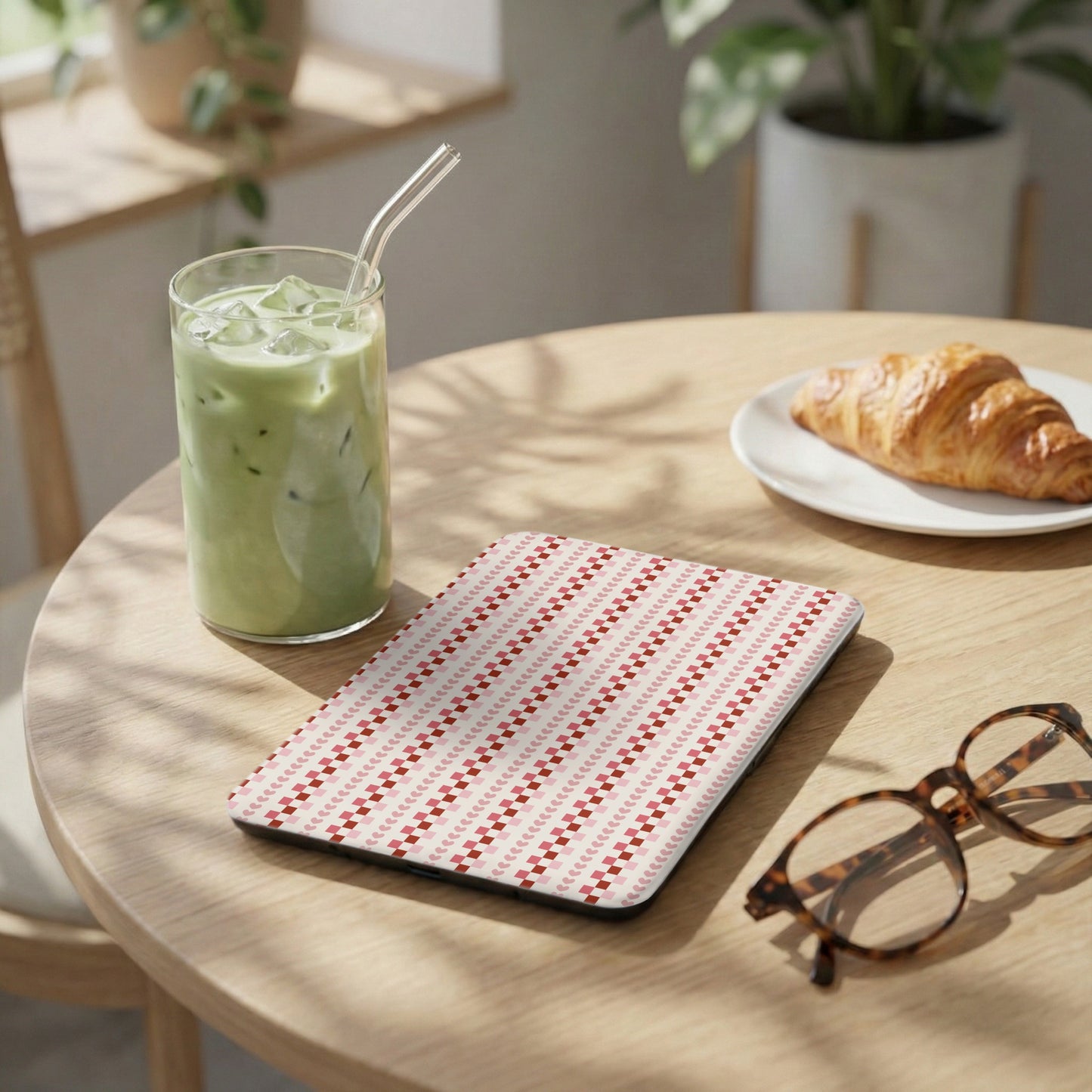 Red and White Heart Print Tablet Sleeve Product