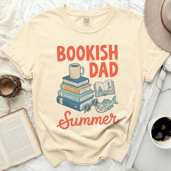 Bookish Dad Summer Tee in Ivory