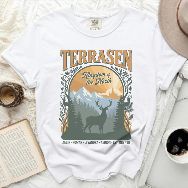 Terrasen Kingdom of The North Tee in White