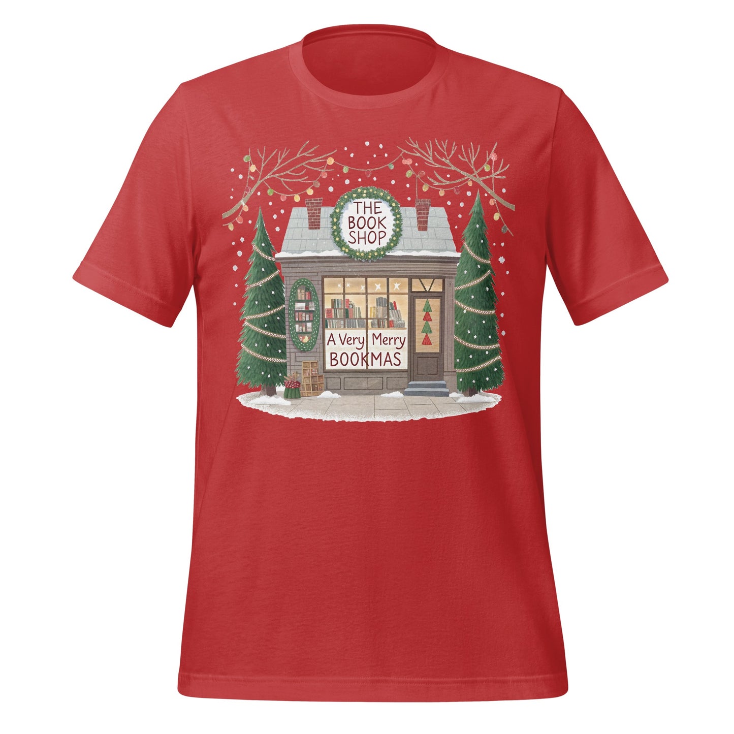 A Very Merry Bookmas Festive Graphic T-Shirt